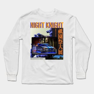 Night Knight Drift R34 GT-R Long Sleeve T-Shirt